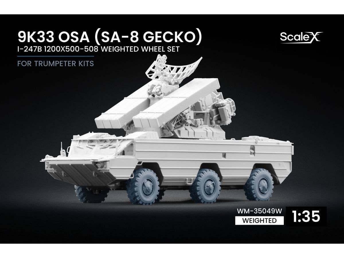 9K33 Osa (SA-8 Gecko) I-247B Weighted wheel set ( for Trumpeter)