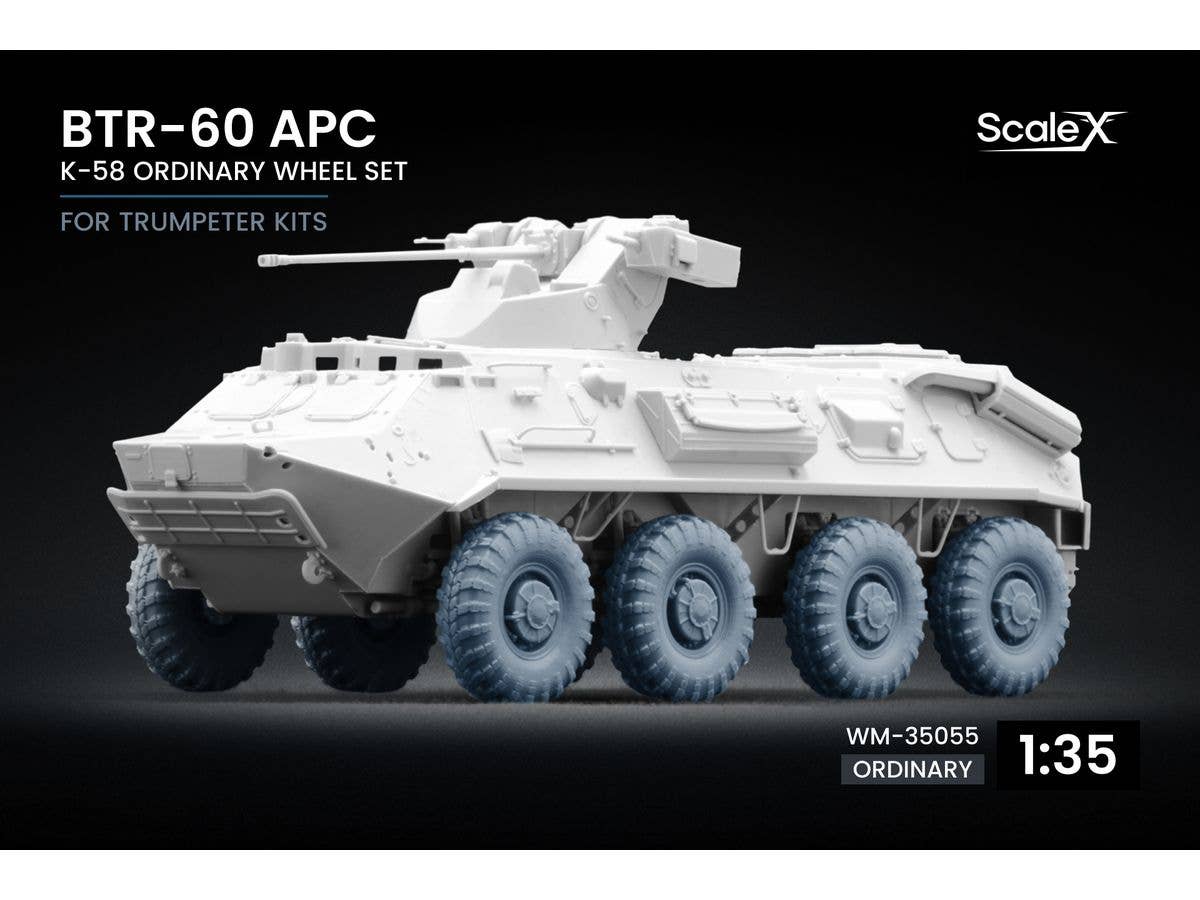 BTR-60 K-58 APC Ordinary wheel set (for Trumpeter)