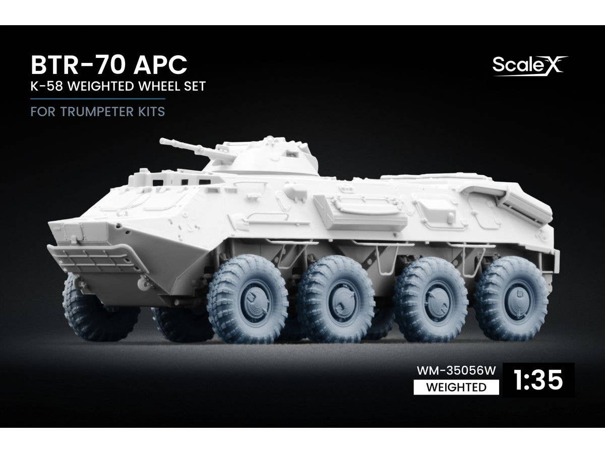 BTR-70 K-58 APC Weighted wheel set