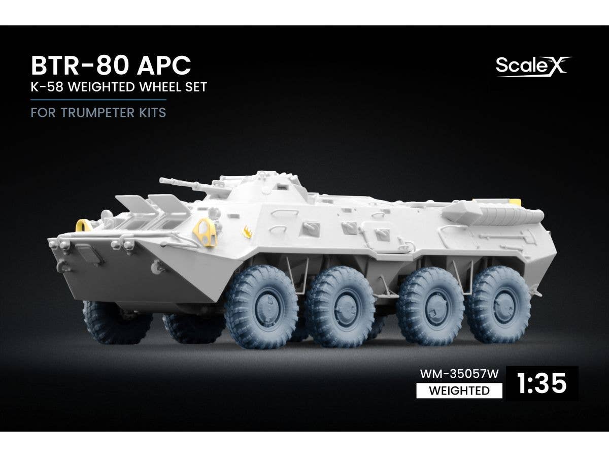 BTR-80 K-58 APC Weighted wheel set