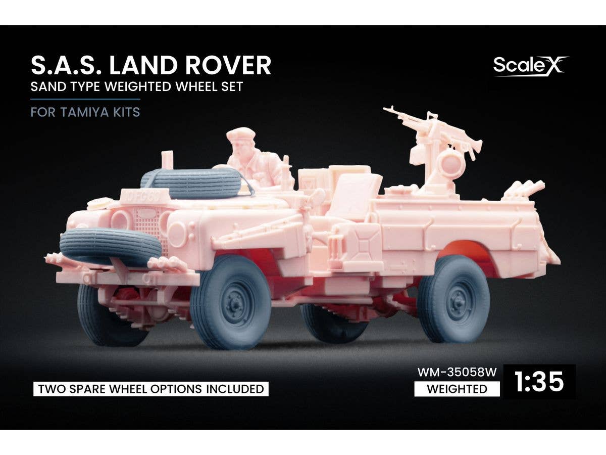 S.A.S. Land Rover Sand Type Weighted wheel set