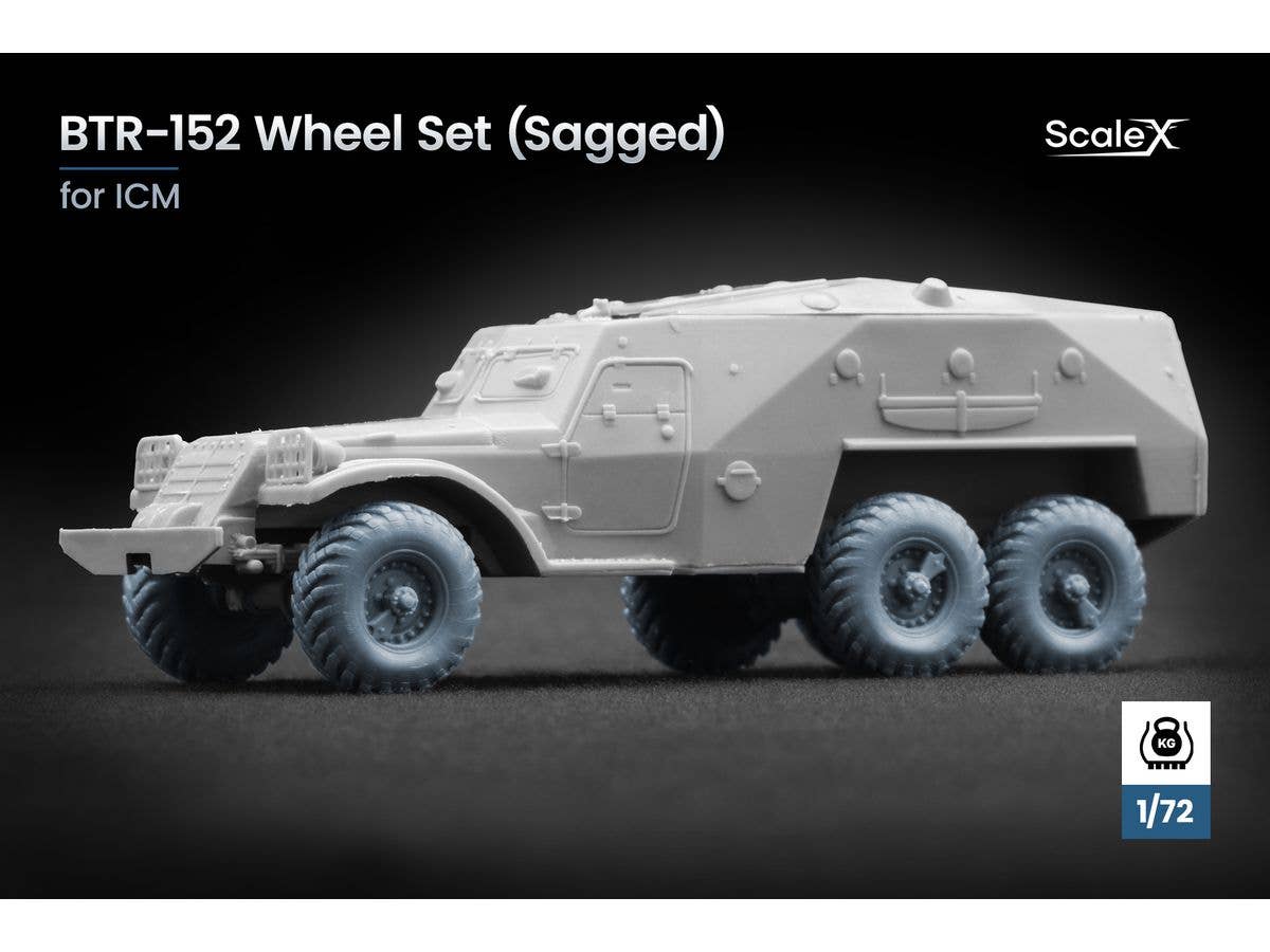 BTR-152 Sagged wheel set