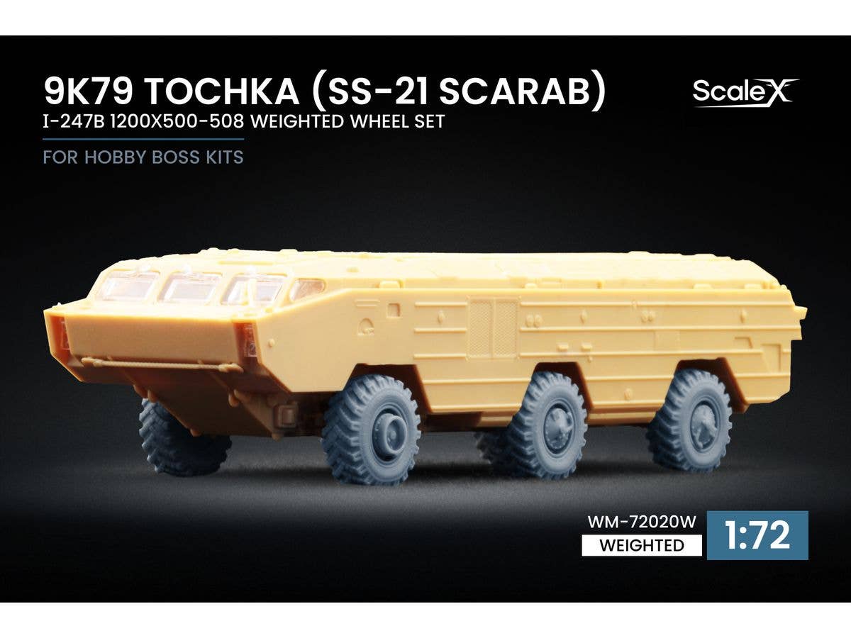 9K79 Tochka (SS-21 Scarab) I-247B Weighted wheel set ( for HobbyBoss)