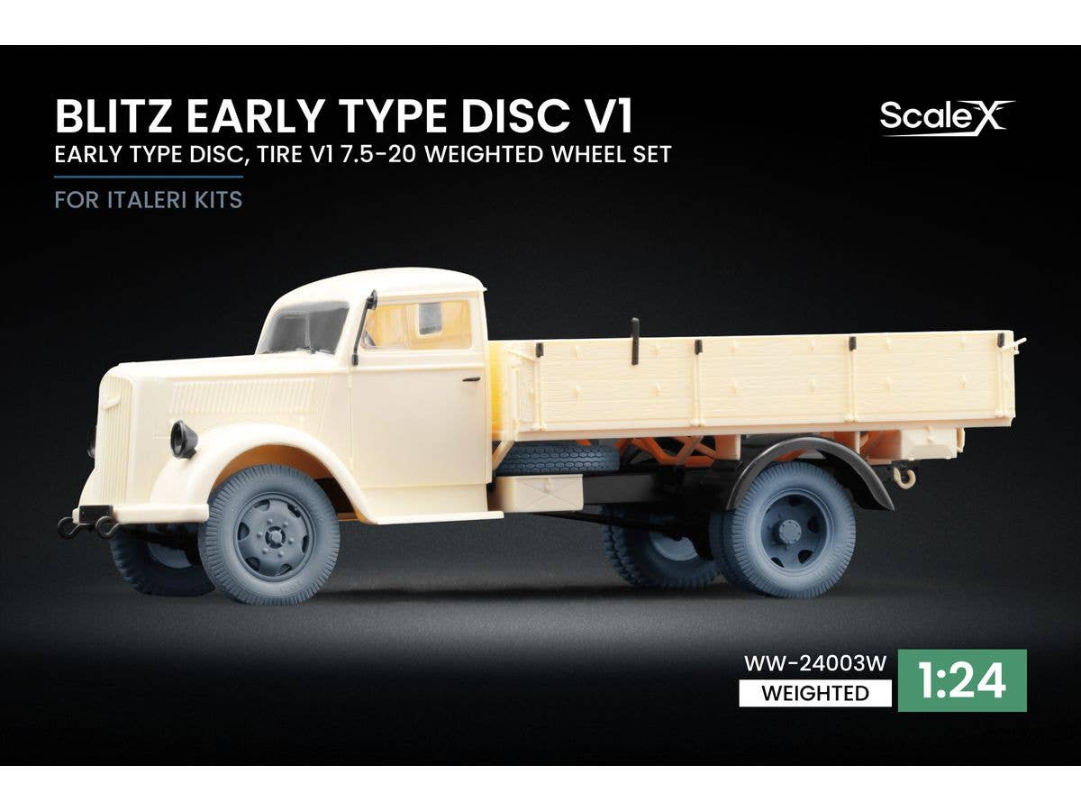 Blitz Early Type Disc v1 Weighted wheel set for Italeri