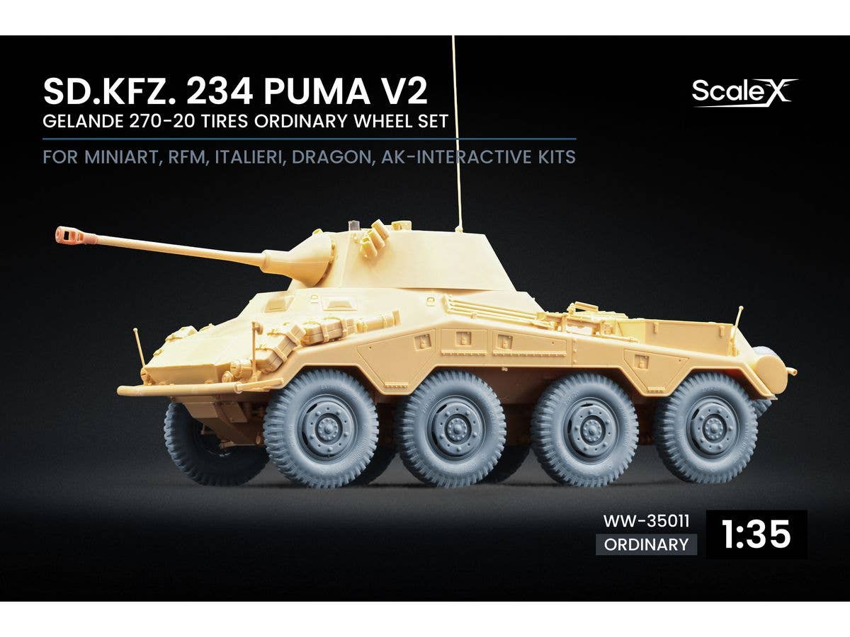 Sd.Kfz. 234 Puma v2 Ordinary wheel set