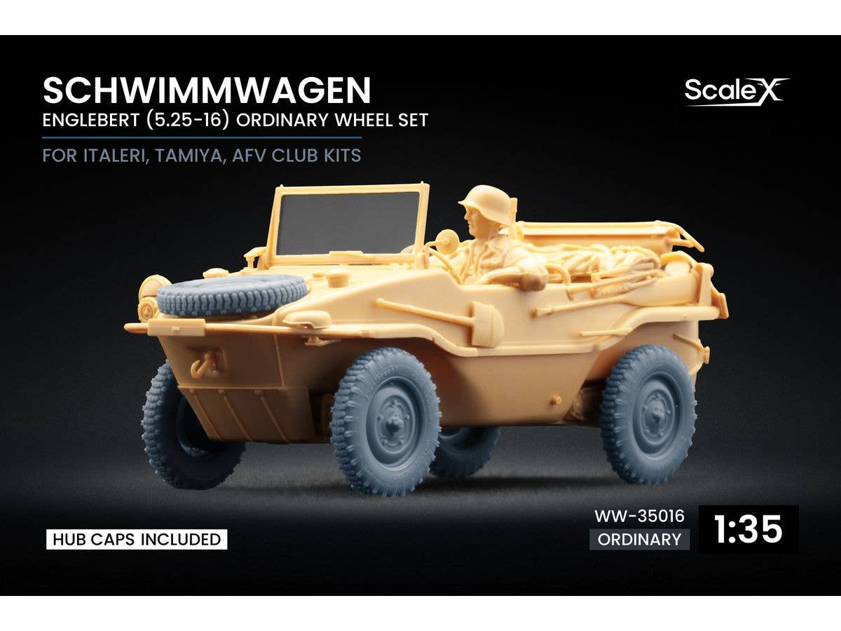 Schwimmwagen Englebert Ordinary wheel set ( for Italeri, Tamiya, AFV club)