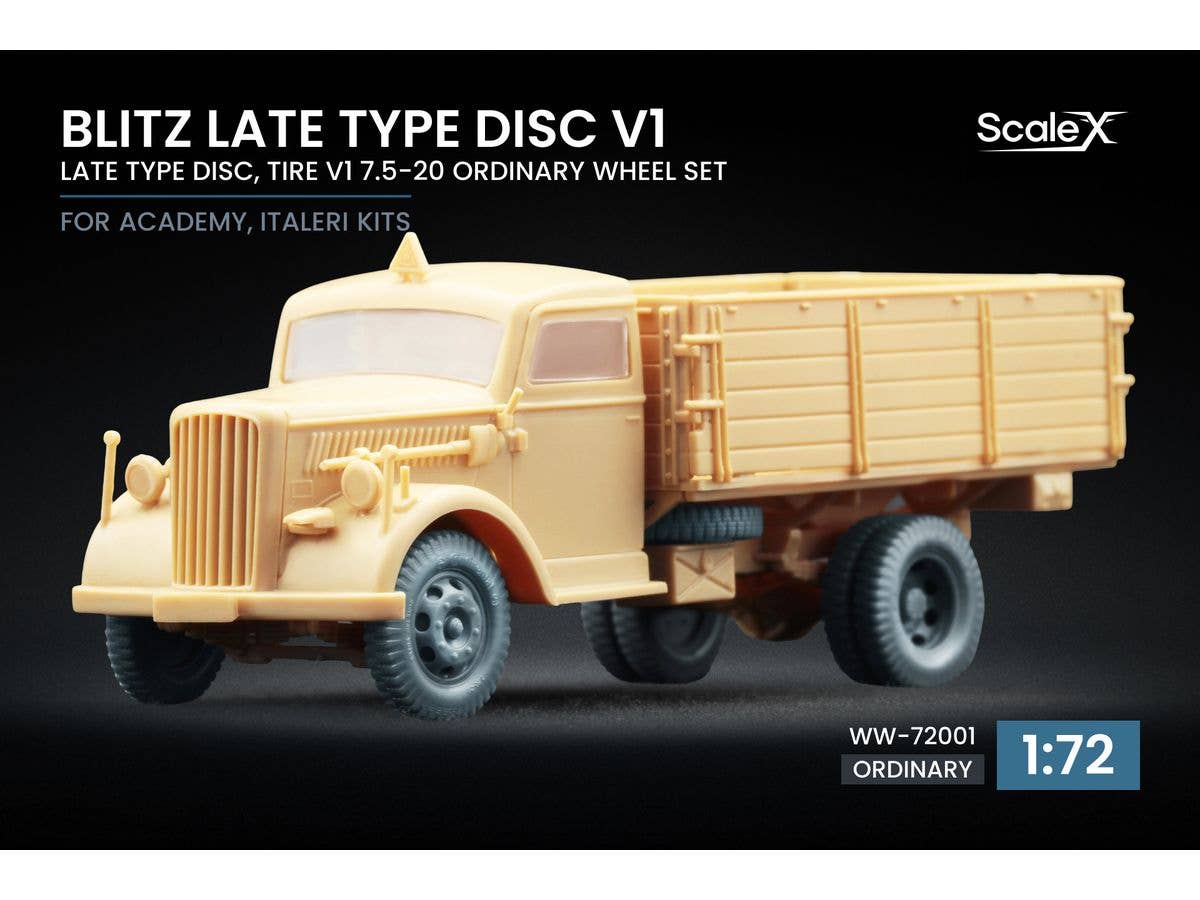 Blitz Late Type Disc v1 Ordinary Wheel Set for Academy, Italeri