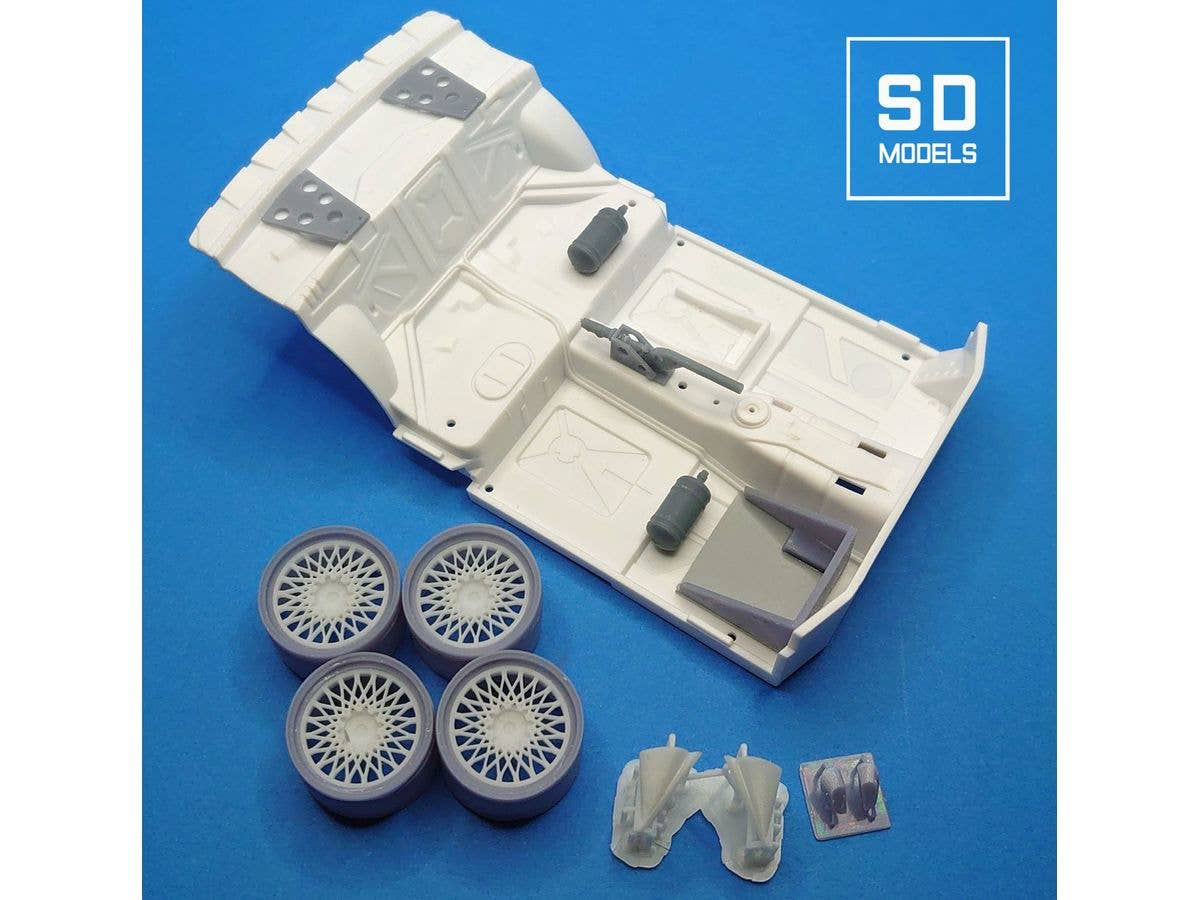 BMW M3 Rally Additional Parts + Rothmans Wheels, BEEMAX Compatible. 3D Printed