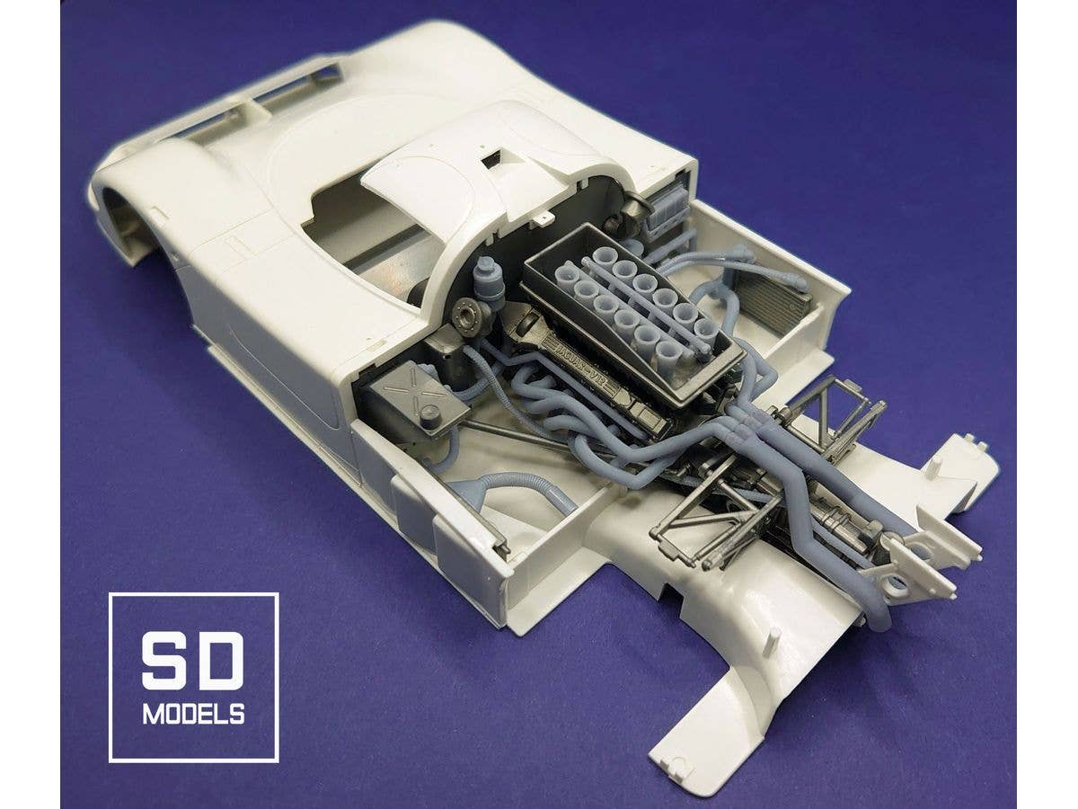Jaguar XJR-9 LM Engine Additional Parts, Tamiya Compatible, 3D Printed