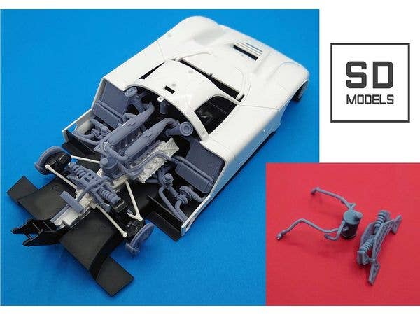 Nissan R89C (1989 JSPC) Additional Parts, Compatible with Tamiya, 3D-Printed