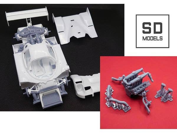 Nissan R91CP Full-detailed Kit [1991-92 JSPC] Additional Parts Compatible with Hasegawa, 3D-Printed