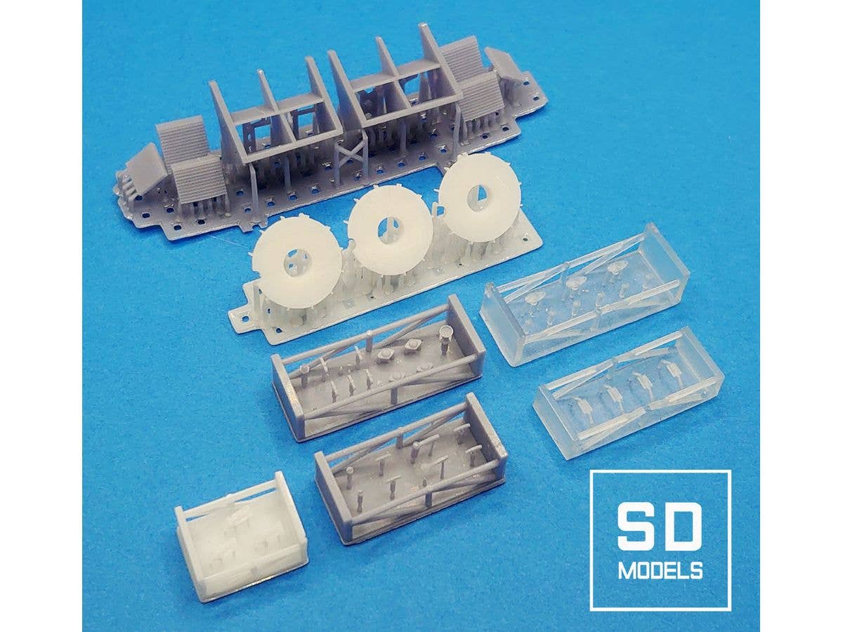 Porsche 956 Works team Additional Parts, Tamiya Compatible, 3D Printed