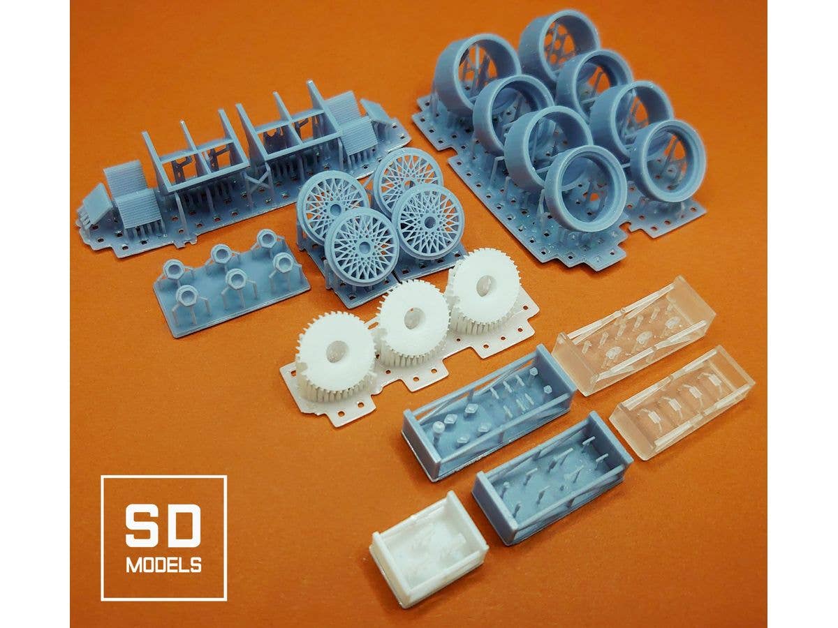 Porsceh 956 Privateer team Additional Parts, Tamiya Compatible, 3D Printed