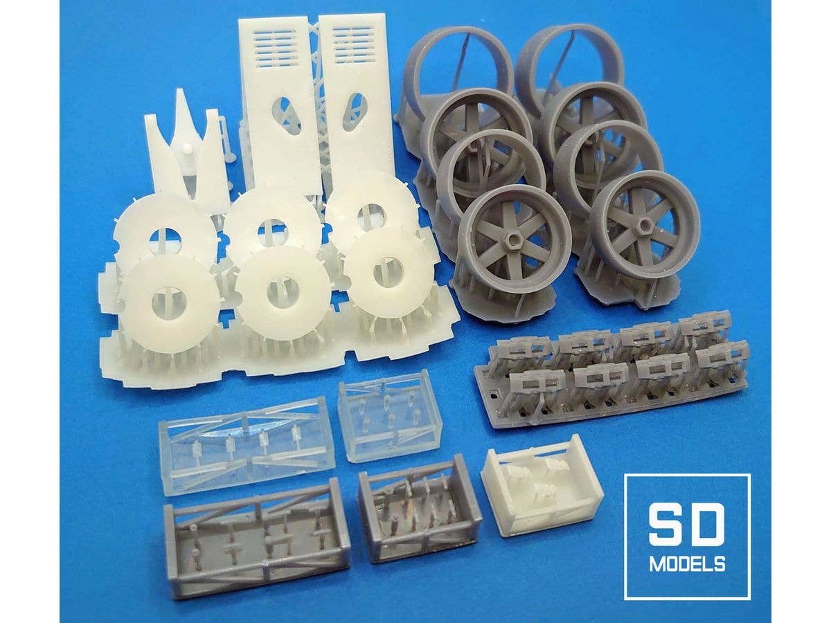 Porsche 962C Works team Additional Parts, Hasegawa Compatible, 3D Printed