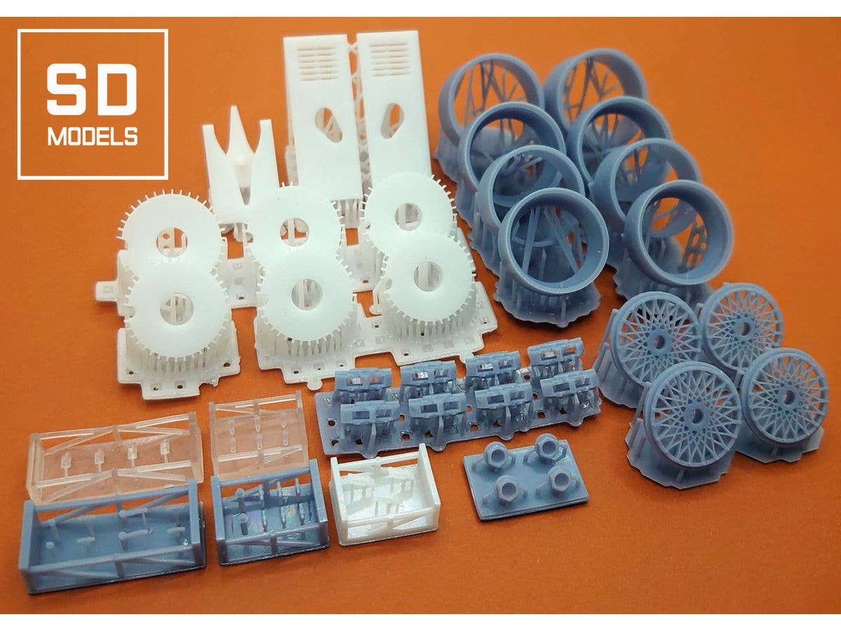 Porsche 962C Privateer team Additional Parts, Hasegawa Compatible, 3D Printed