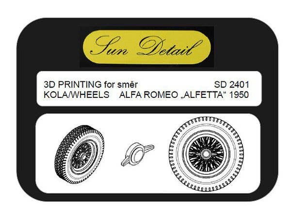 Alfa Romeo wheels (4 pcs), for Smer