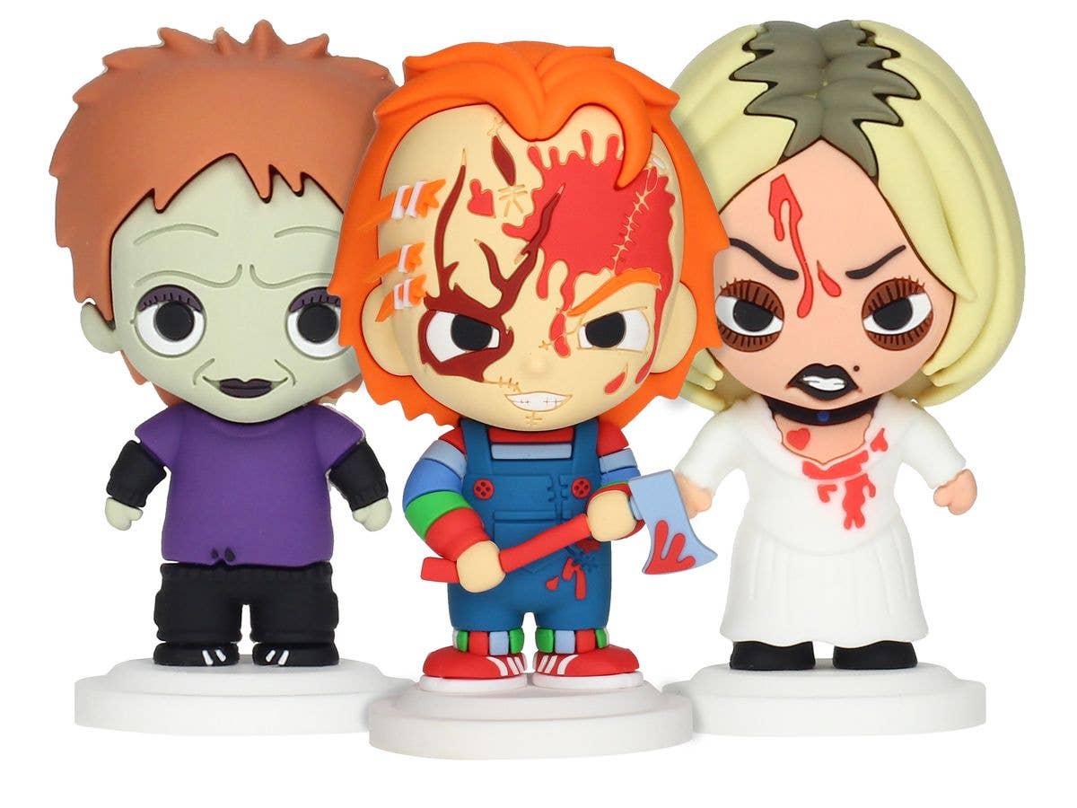 POKIS Chucky Series: 3-inch Rubber Figure Chucky Family Set