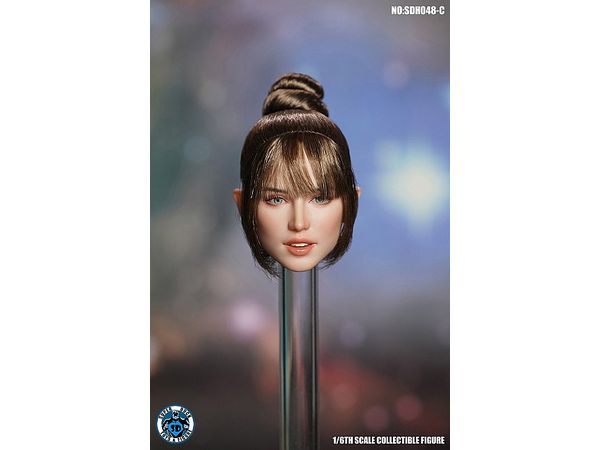 Western Female Head C (Brown Hairbuns)