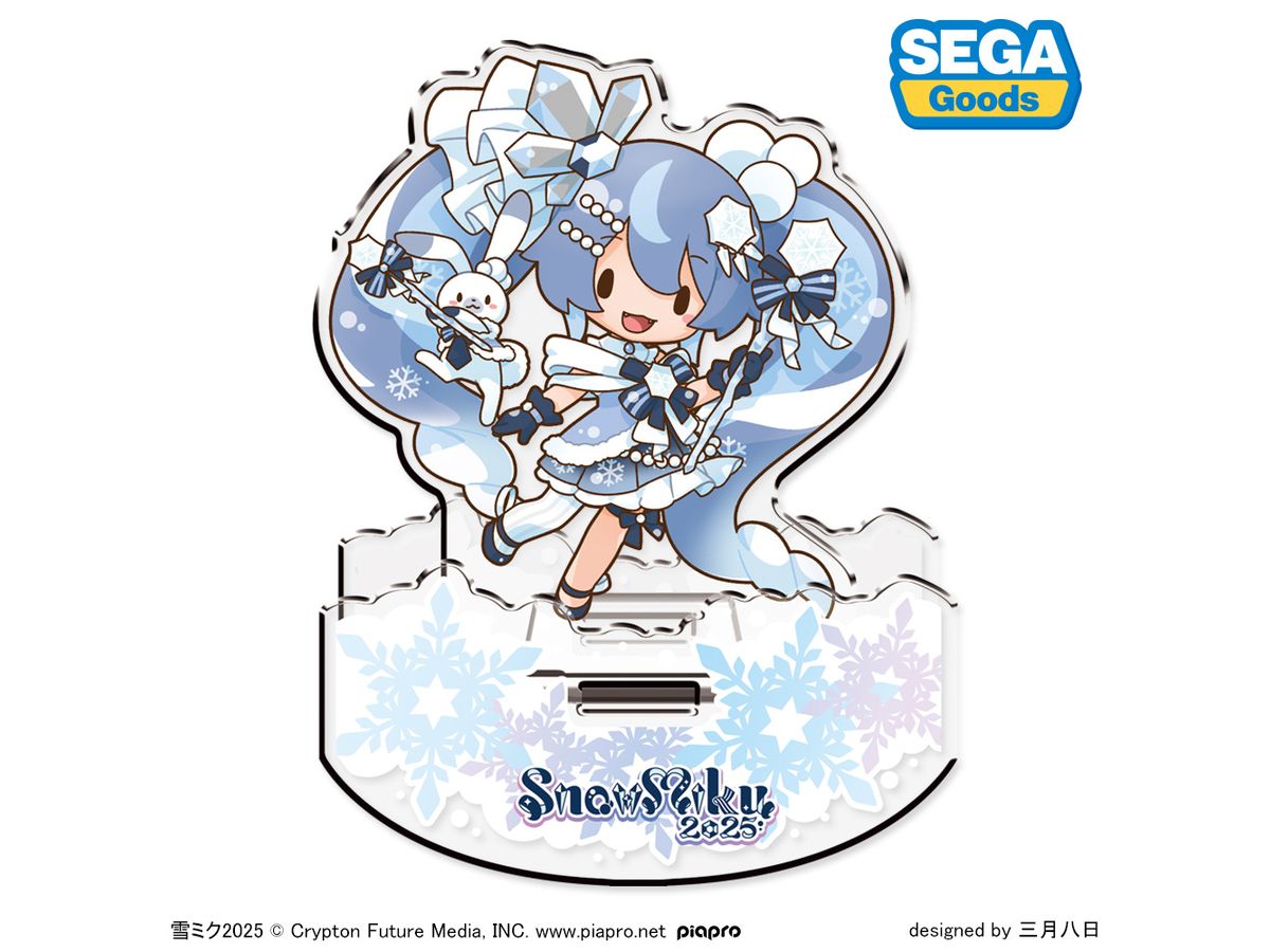 Snow Miku 2025 Fuwapuchi Swinging Acrylic Stand