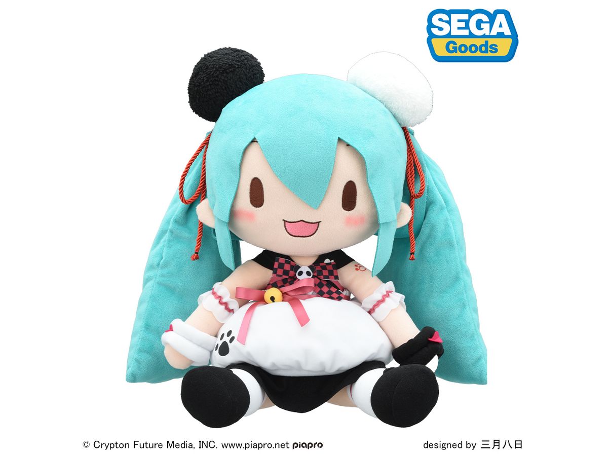 Hatsune Miku Panda Manju Fuwapuchi Plush (LL)