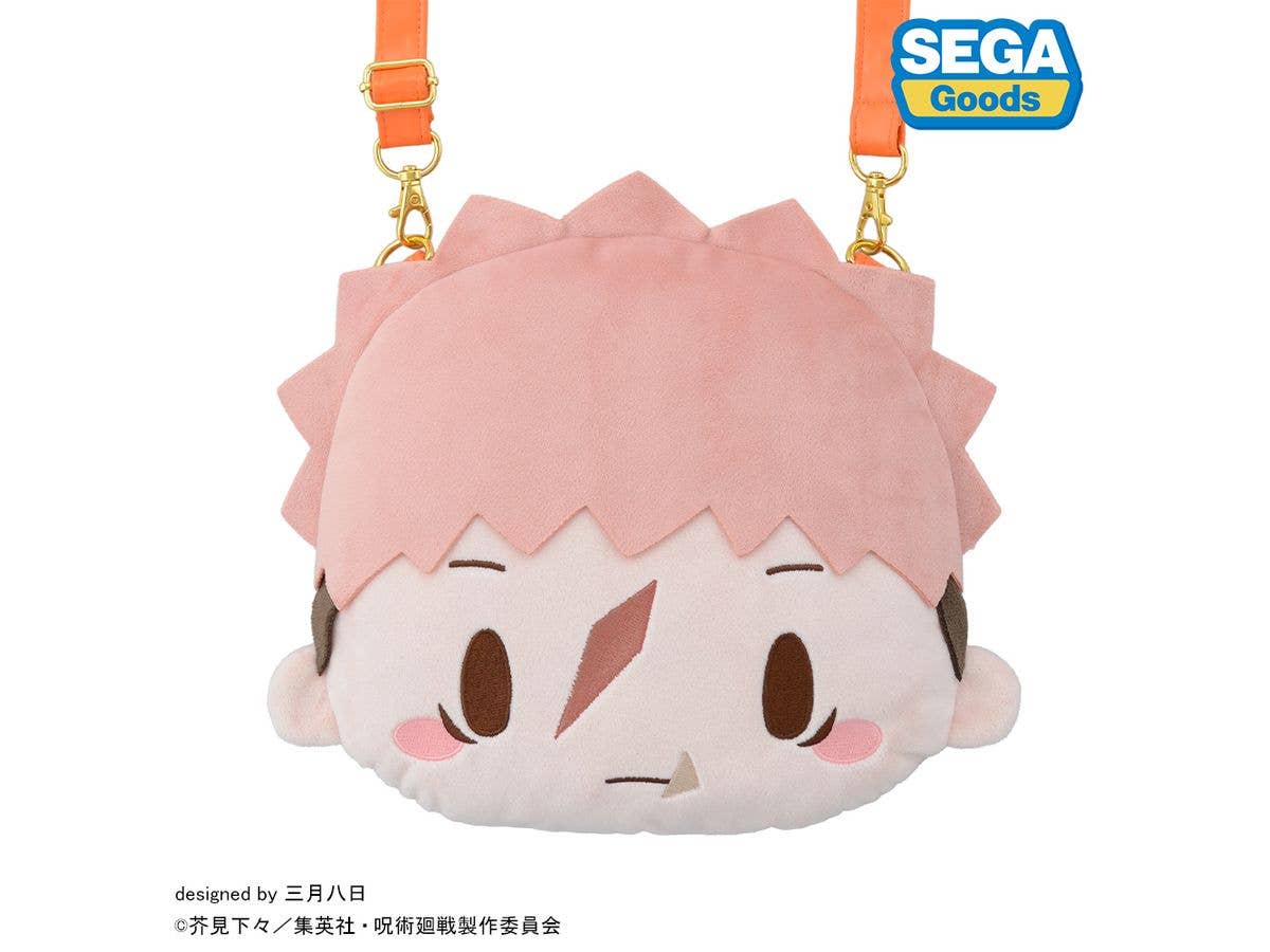 TV Anime Jujutsu Kaisen: The Culling Game: Yuji Itadori Fluffy Face Shoulder Bag (M)