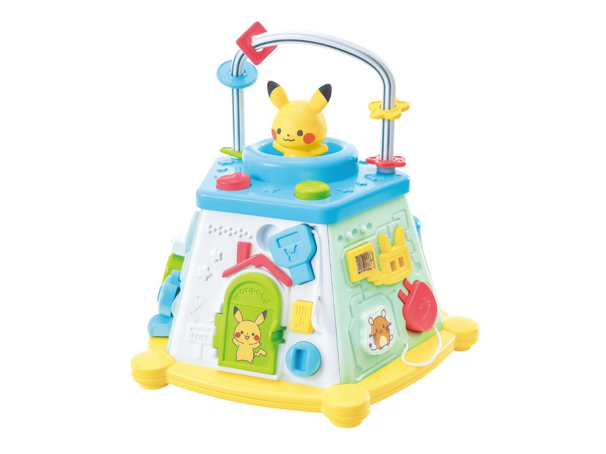 Pokemon Monpoke Pikachu First Baby Cloth Plush Toys Gift Set Japan 