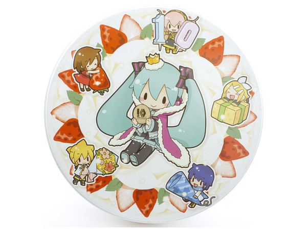 Hatsune Miku Cookie Can 10th Anniversary White
