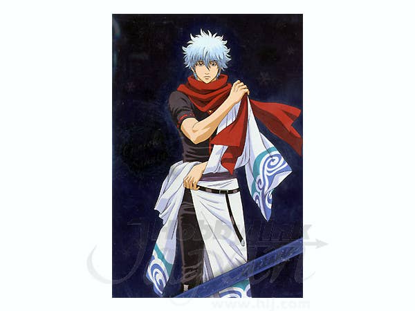 Gintama Metal Post Card A Gintoki