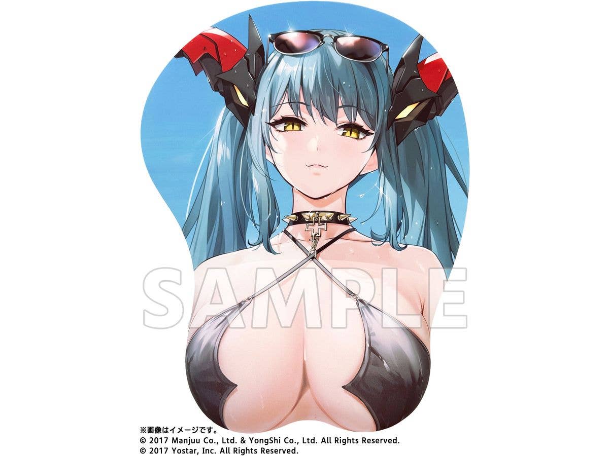 Azur Lane Life Size Oppai Mouse Pad Regensburg (Dark Dragon, Brilliant Beach Ver.)