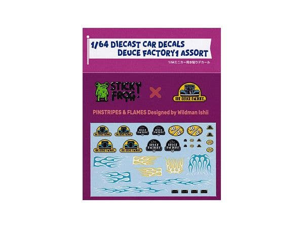 Diecast Car Decals Deuce Factory 1 Assort
