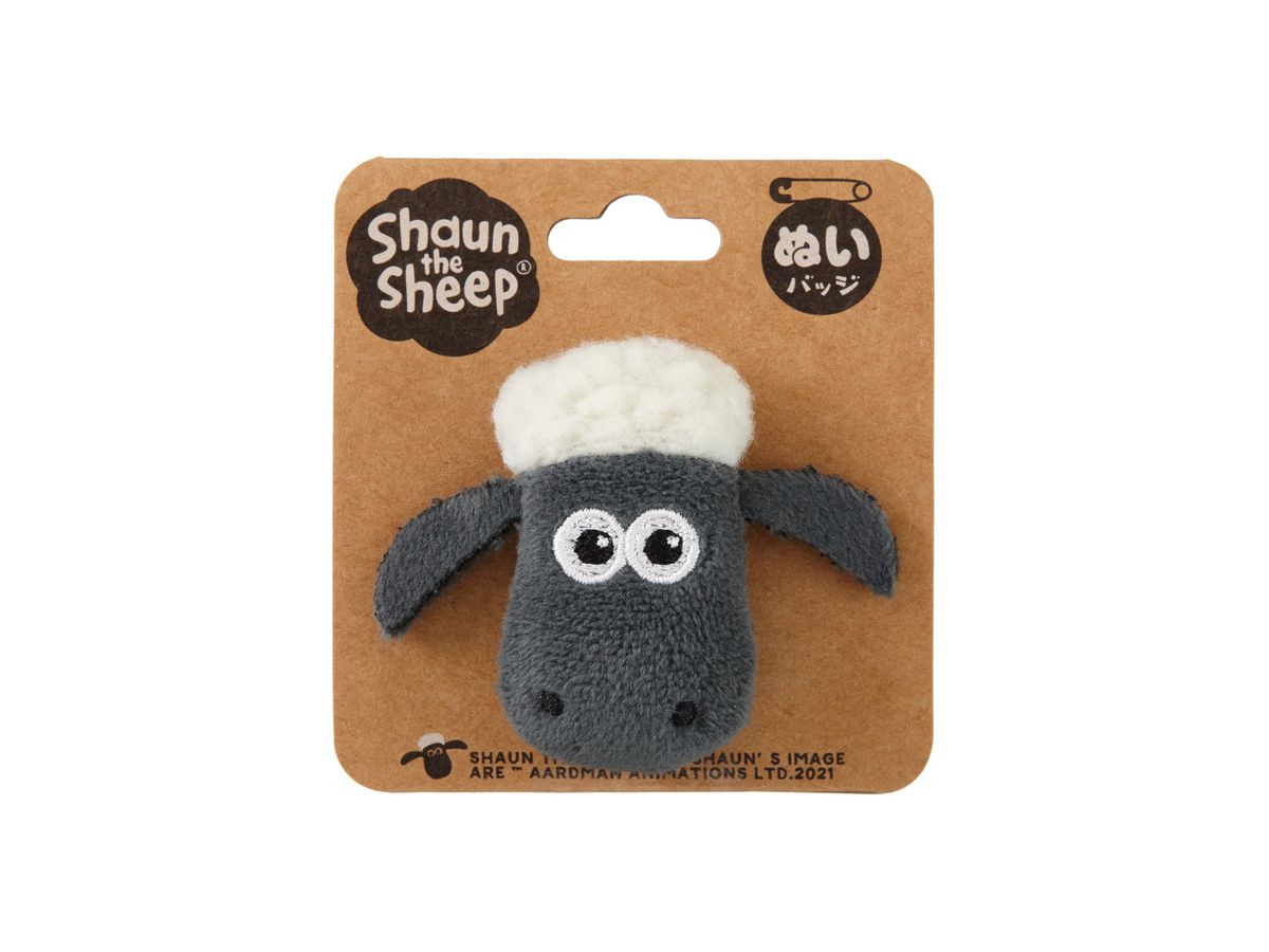 Plush Toy Badge Shaun the Sheep Shaun