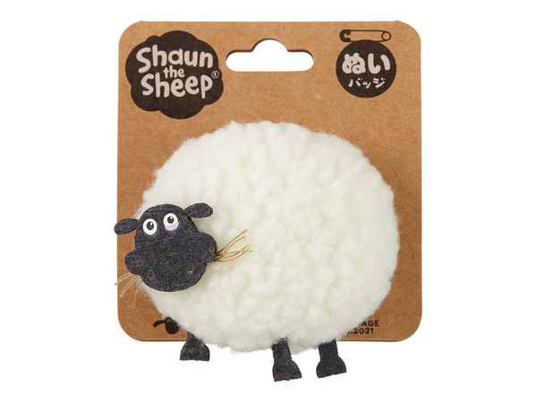 Plush Toy Badge Shaun the Sheep Shirley