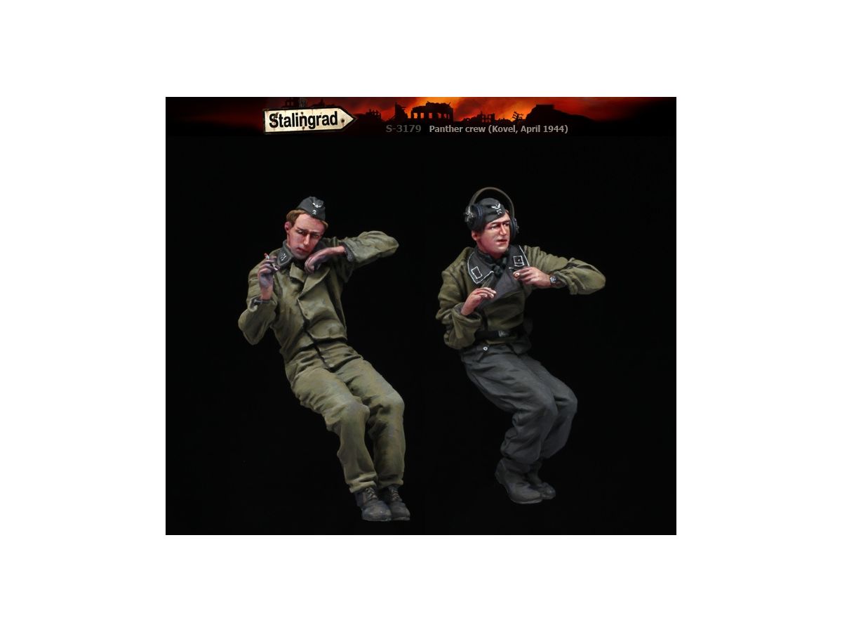 WW.II German Panther Tank Crew Set Respite Tank Crew (2 figures included) Kovelli April 1944