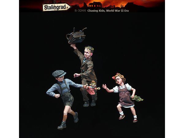 Chasing Kids, World War II Era