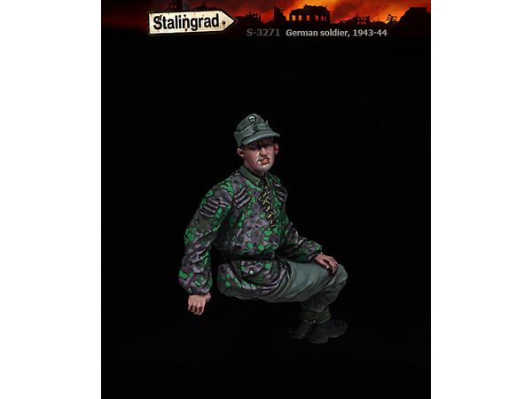 WWII Germany Sitting Soldier 1943-44