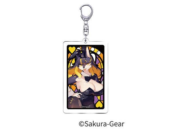 Bunnimals: Stained Glass Acrylic Keychain Marie Gold