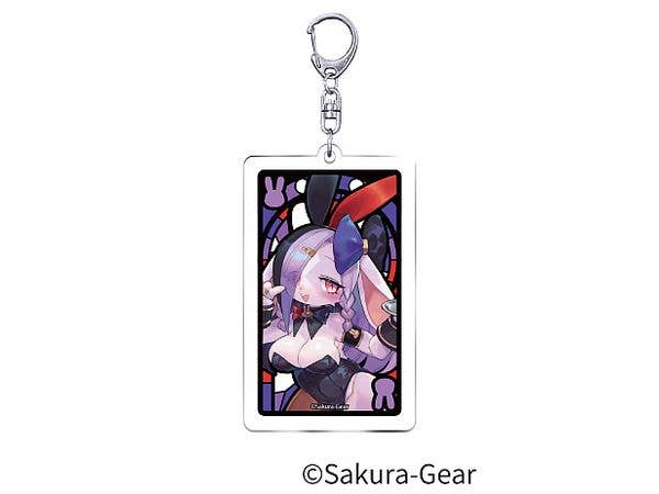 Bunnimals: Stained Glass Acrylic Keychain Lupinus