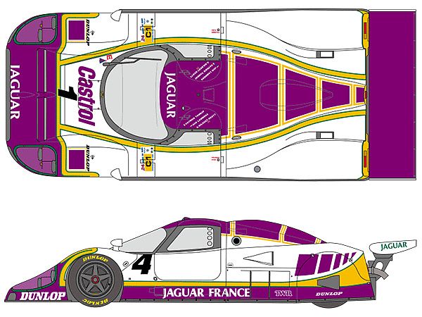 Works Team XJR-9LM 1989 Decal Set