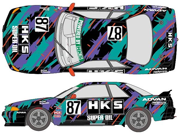 HKS GT-R 1993 Sugo Decal Set