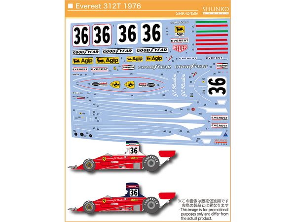 Everest 312T 1976 Decal Set
