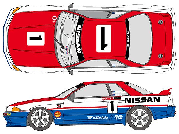 Works Team GT-R 1991 Bathurst Decal Set