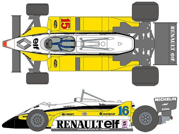 RE30B 1982 Brazil/France Decal Set