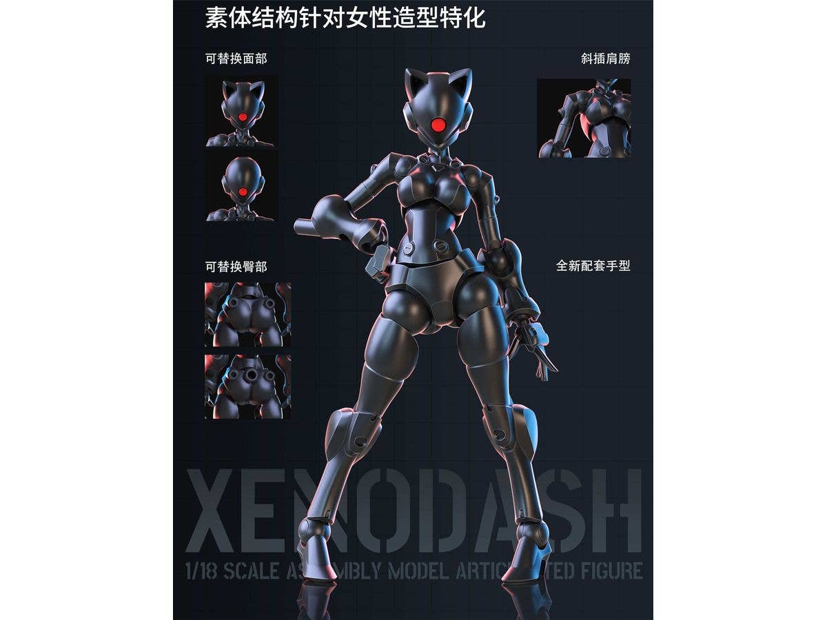 3 min project Series XENODASH Plastic Model Kit (Black)