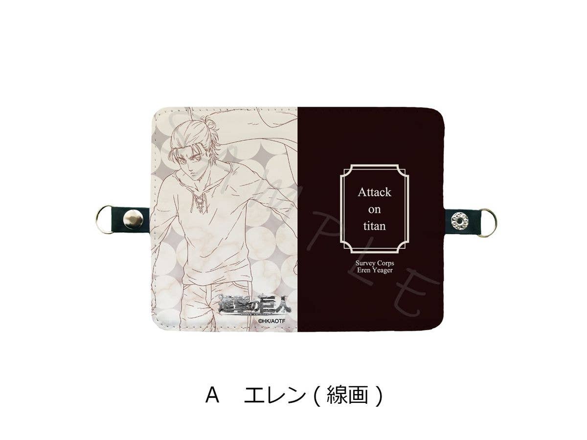 Attack On Titan The Final Season: Folded Card Case A (Eren Line Drawing)