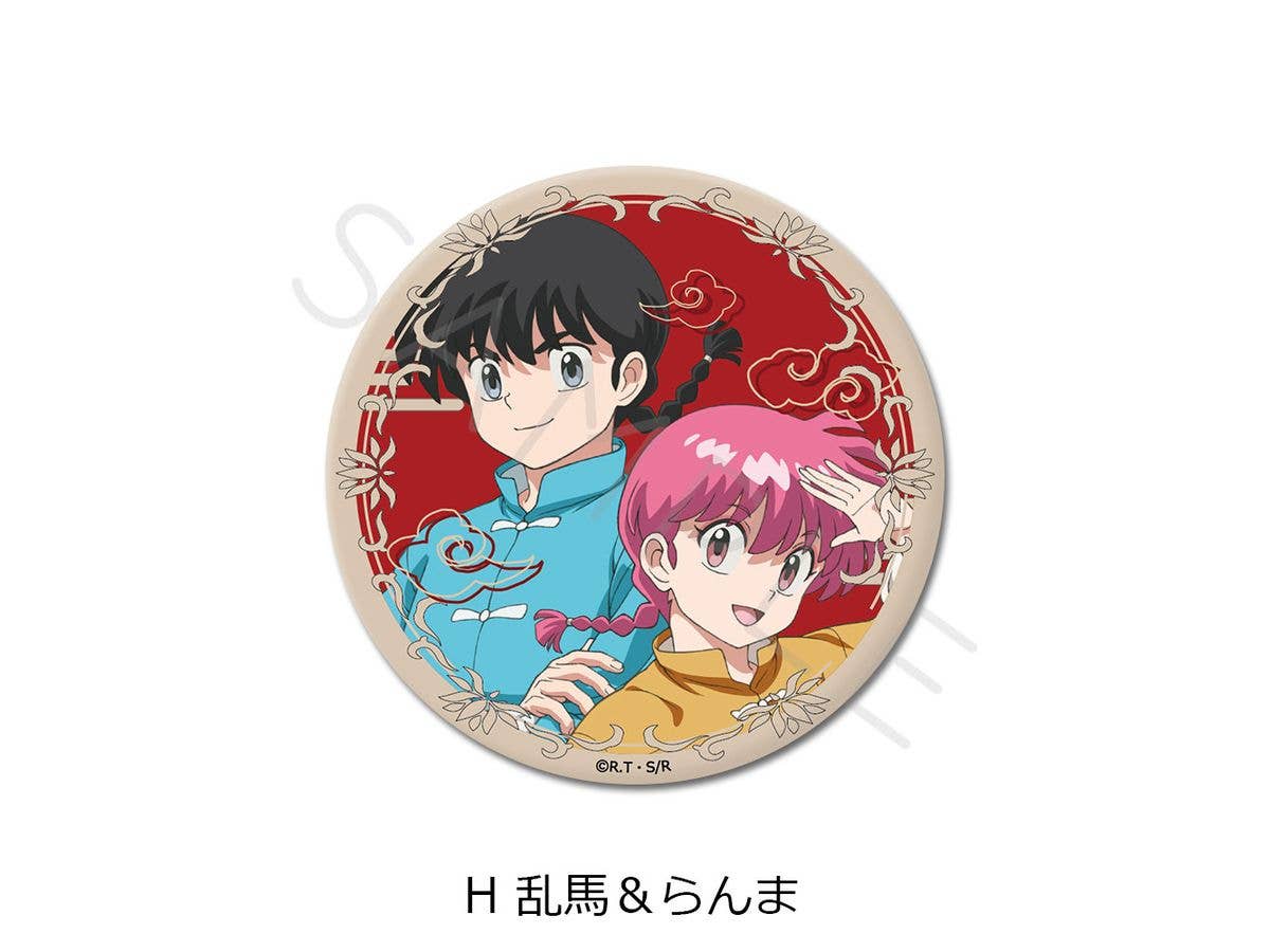 Tv Anime Ranma 1/2: 3Way Can Badge H (Ranma & Ranma)