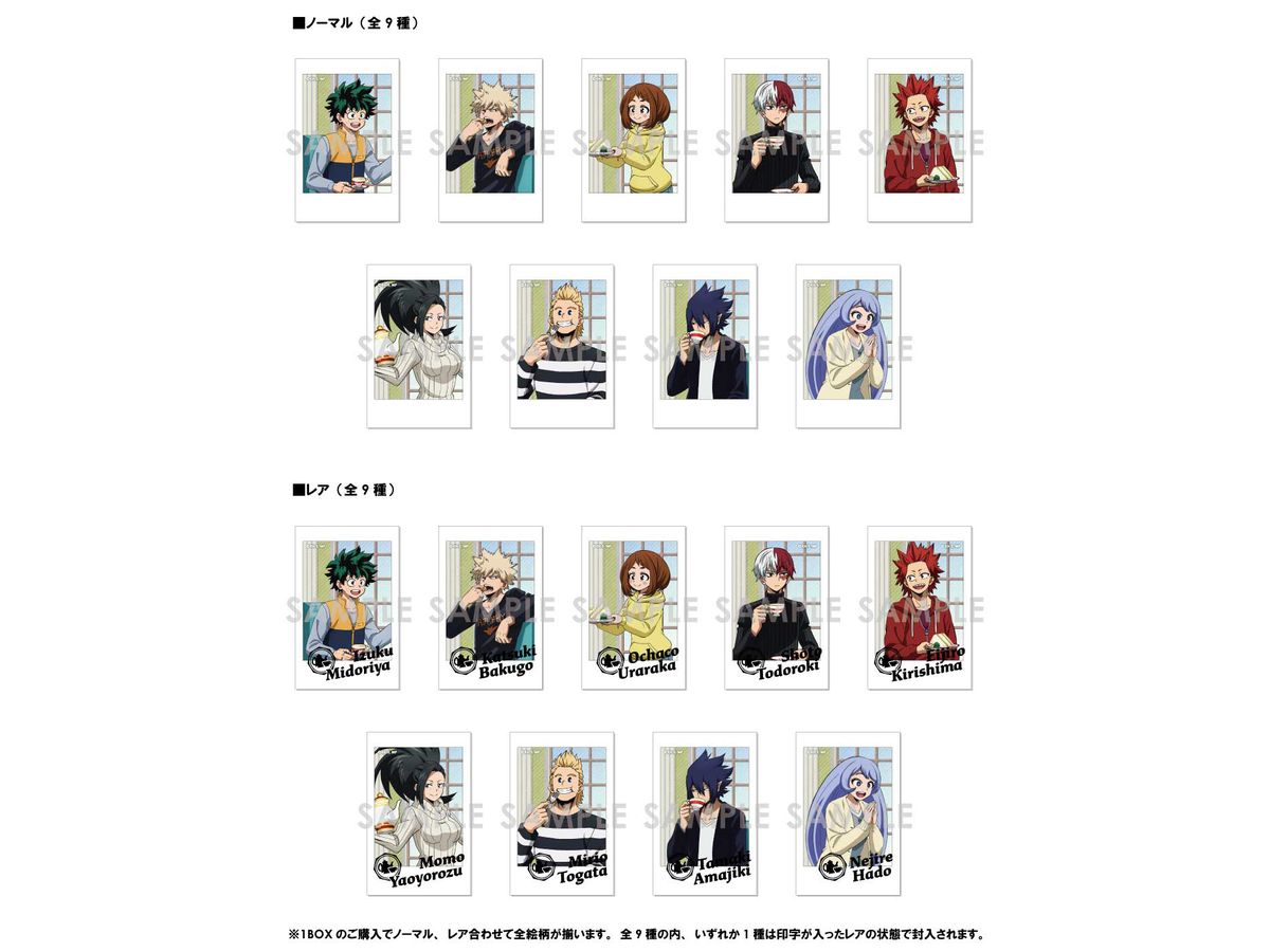 My Hero Academia: Character-Snapshot Collection Vol.2 1Box 9pcs