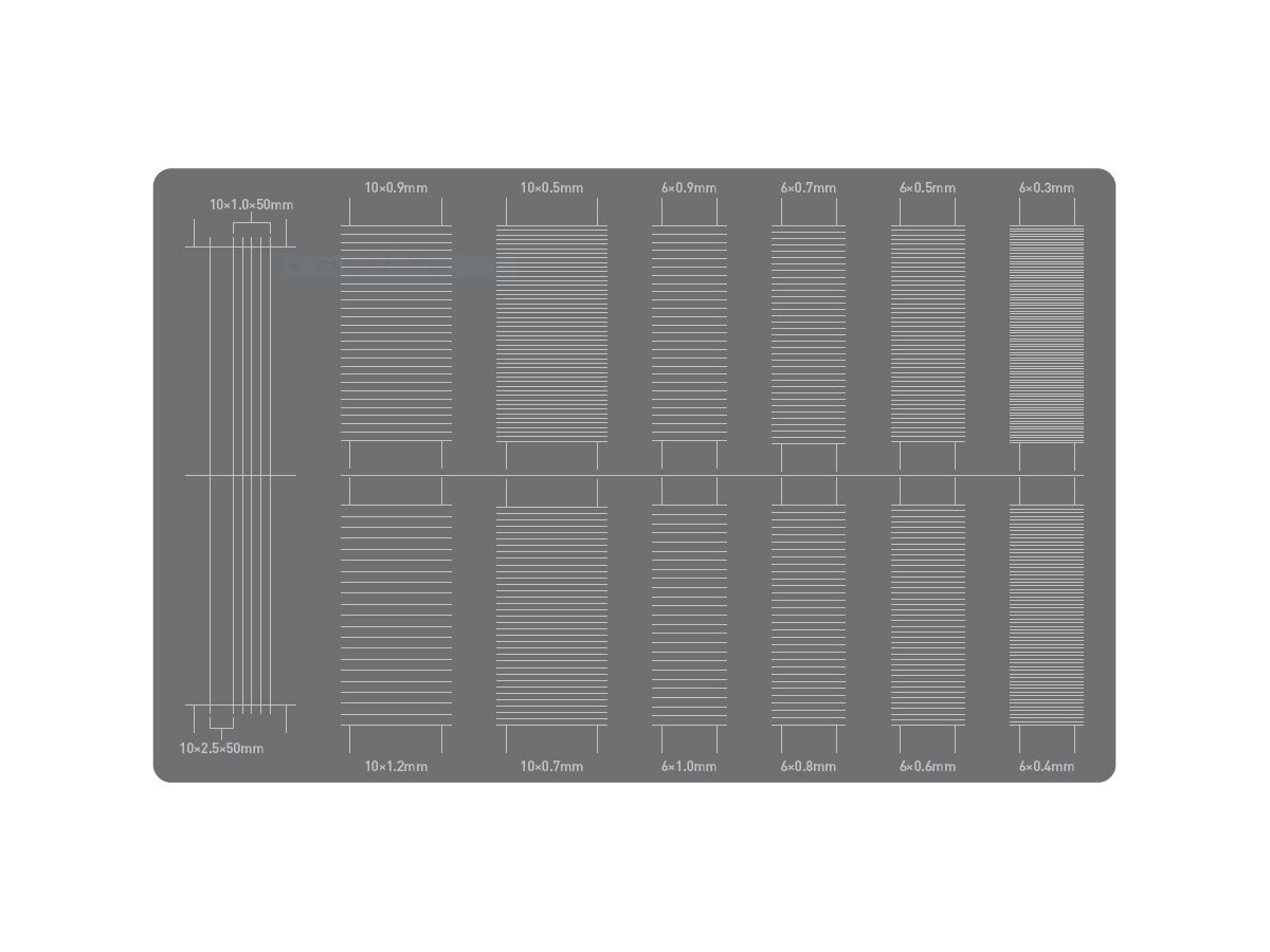 Masking Tape Cutting Guide 3 Plate Type (Ultra-Fine Line)