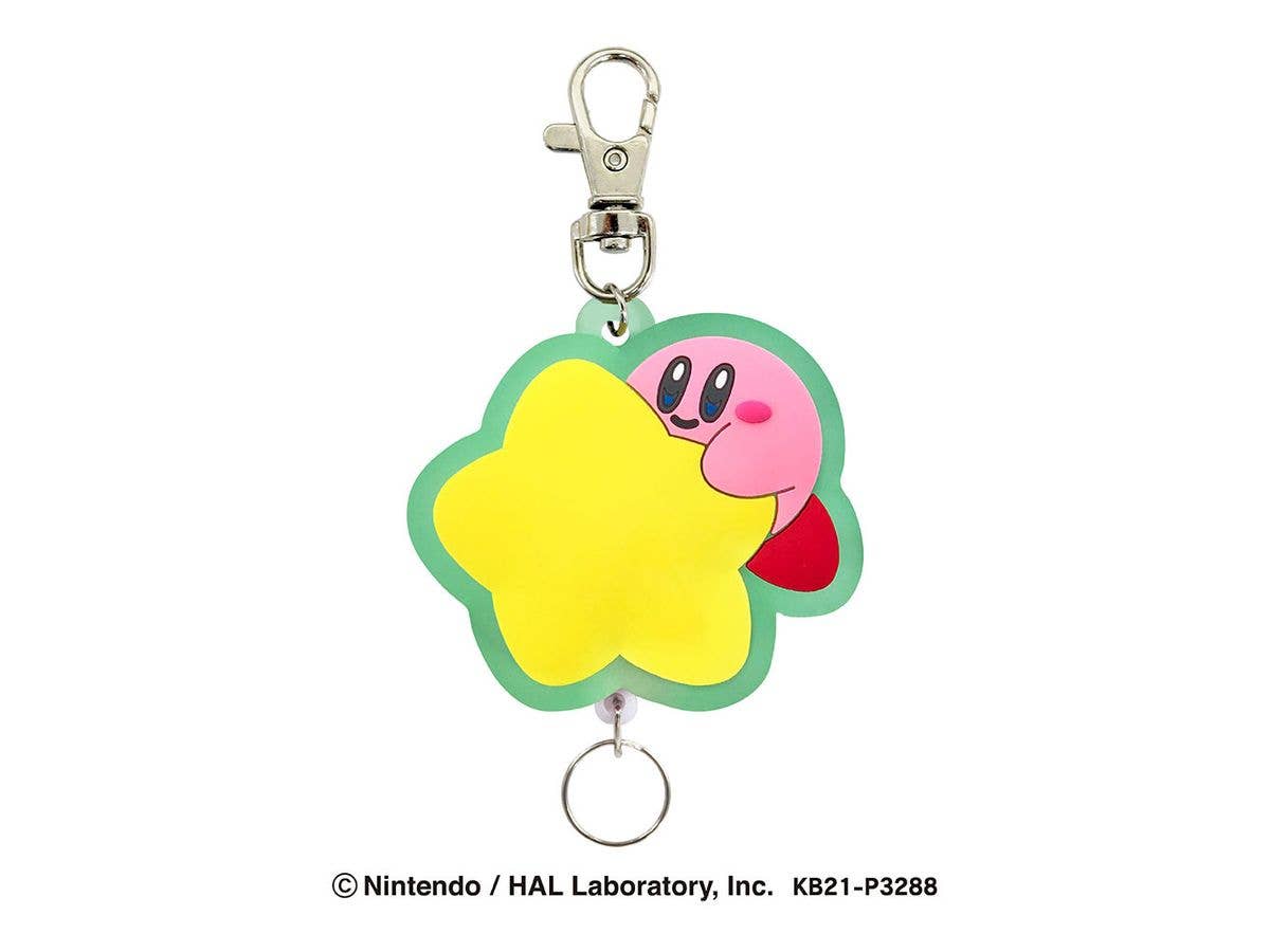 Kirby's Dream Land: Rubber Reel Keychain (Warp Star Green) N2