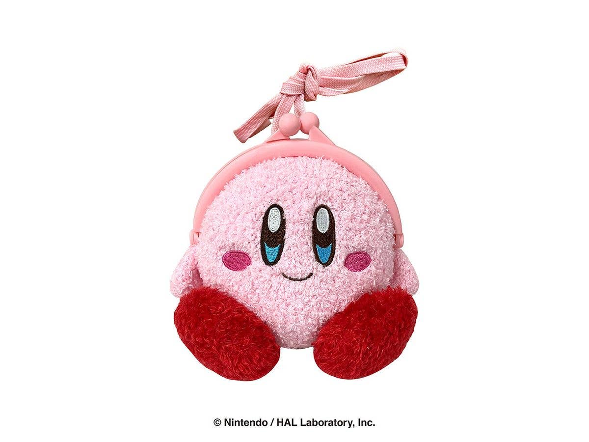 Kirby's Dream Land: Fluffy Plastic Gama Neck Pouch (Smiling)