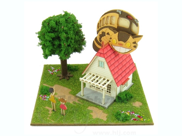 Miniatuart Kit Studio Ghibli Series : Kusakabe & Nekobus